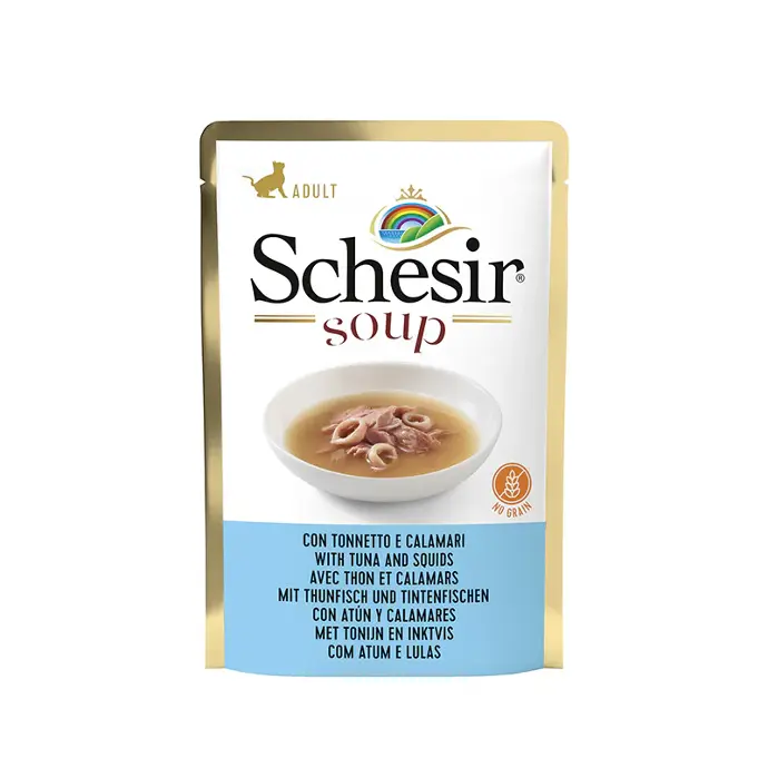 cat wet food in soup