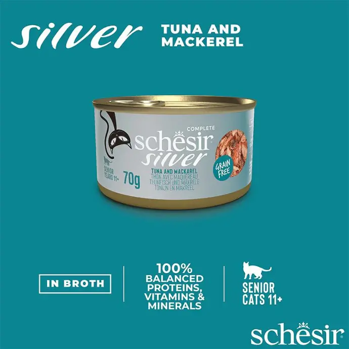 Schesir silver - best wet food for senior cats