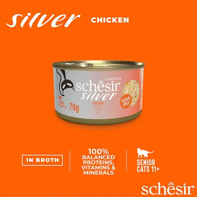 Schesir silver : Best wet food for senior cats